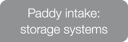 Paddy intake: storage systems